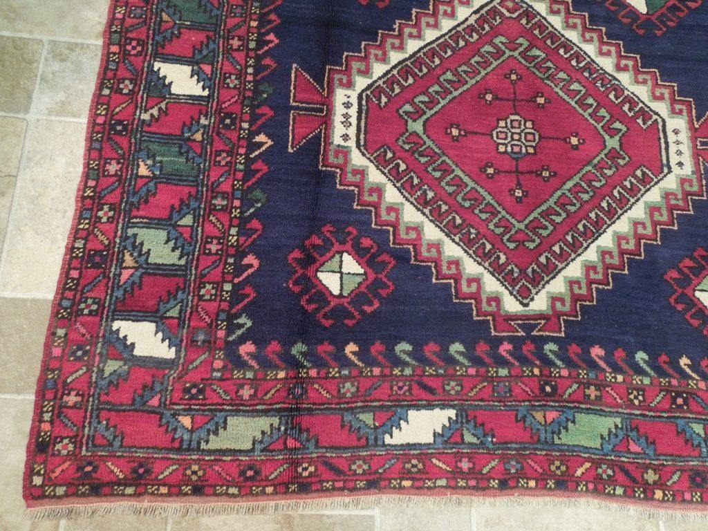 Radiant 5x8 Authentic Hand Knotted Semi-Antique Russian Kazak Runner - Caucasian Region - bestrugplace