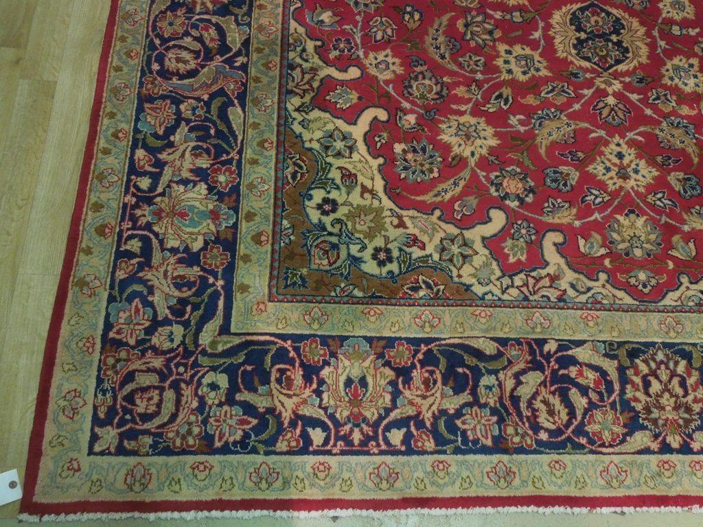 8x12 Authentic Hand Knotted Semi-Antique Persian Tabriz Rug - Iran - bestrugplace