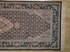 Load image into Gallery viewer, 3&#39; x 10&#39; Black Tabriz Wool &amp; Silk Fine Quality Runner Rug 19009
