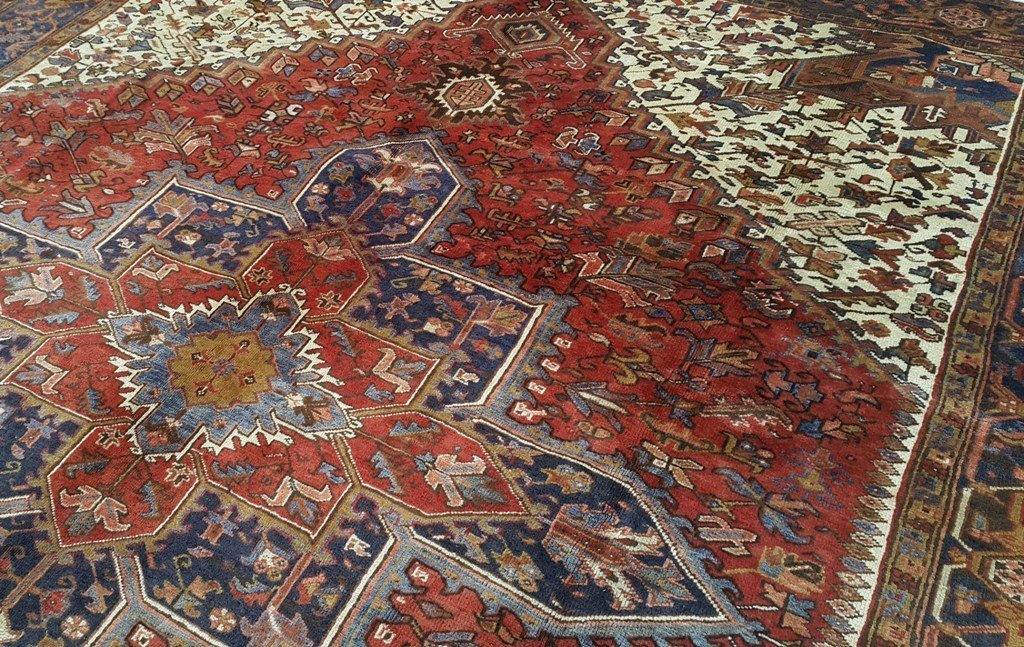 10x13 Authentic Hand Knotted Persian Heriz Rug - Iran - bestrugplace
