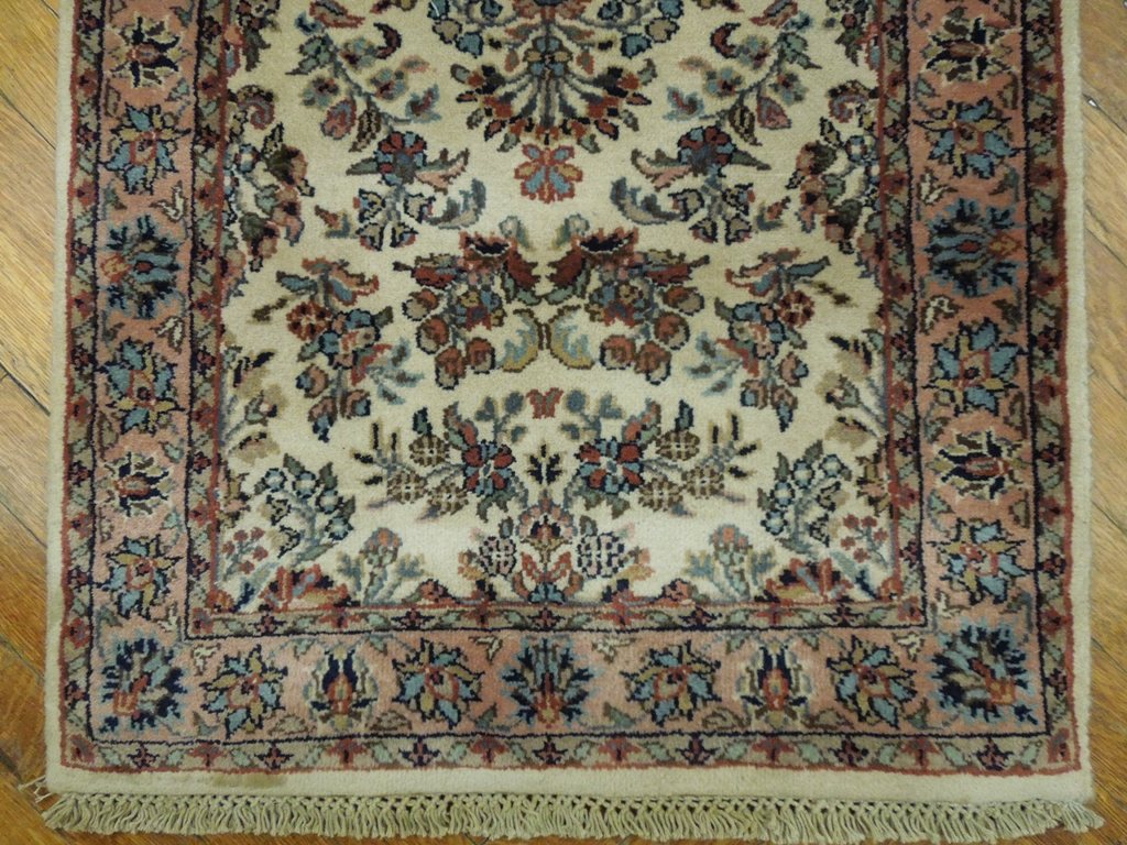 2' x 6' Ivory Sarouk Runner Rug 19792