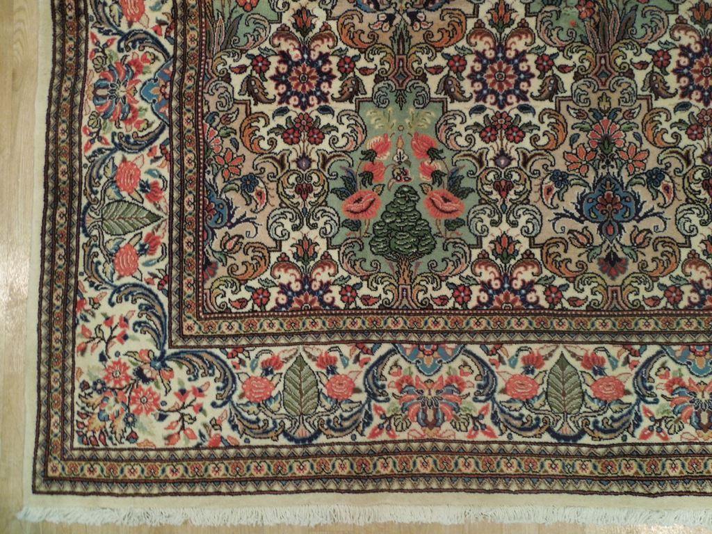 7x10 Authentic Hand Knotted Fine Persian Ghom Rug - Iran - bestrugplace