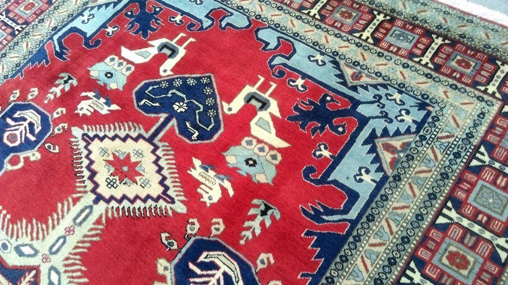 6.10 x 10.7 Red Persian Ardebil Rug 80840