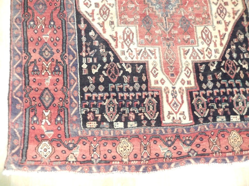 5 x 9.8 Brownish Red Semi Antique Persian Senneh Runner 72255