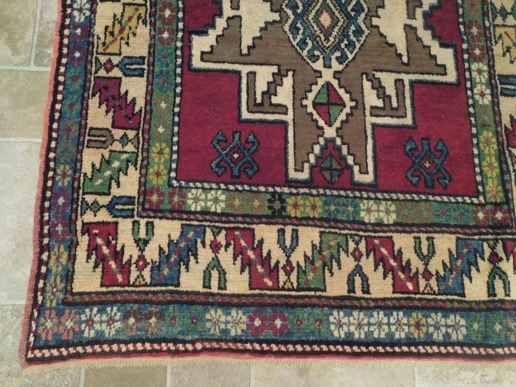 4' x 8' Berry-Red-Semi-Antique-Russian-Kazak-Runner.jpg