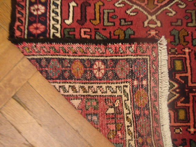 2.8 x 15.4 Red Persian Karajeh Runner Rug 12211