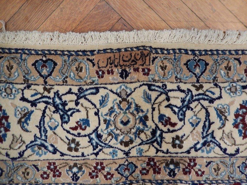 6x10 Authentic Handmade Signed Wool & Silk Persian Nain Rug - Iran - bestrugplace