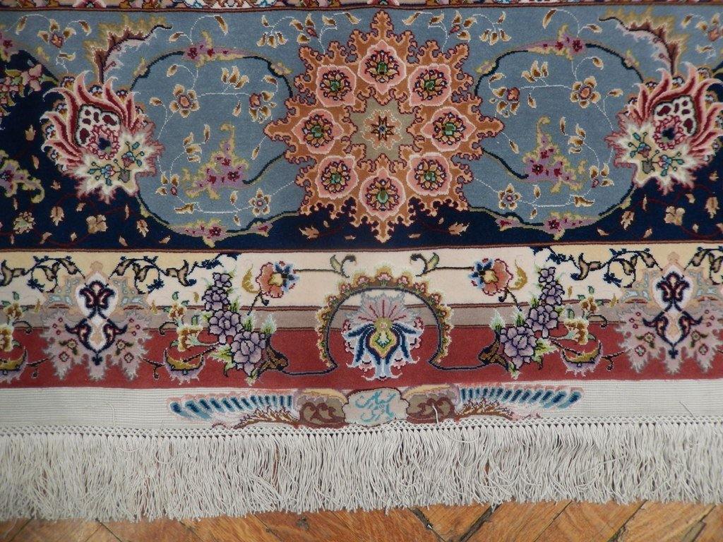 10x13 Authentic Handmade Signed Wool & Silk Persian Tabriz Rug - Iran - bestrugplace