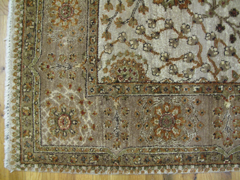 Fascinating 6x9 Authentic Hand-Knotted Vegetable Dyed Chobi Rug - India - bestrugplace
