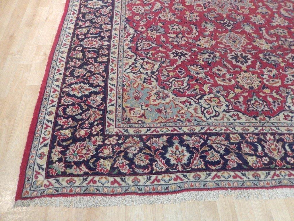 8x12 Authentic Hand Knotted Semi-Antique Persian Isfahan Rug - Iran - bestrugplace