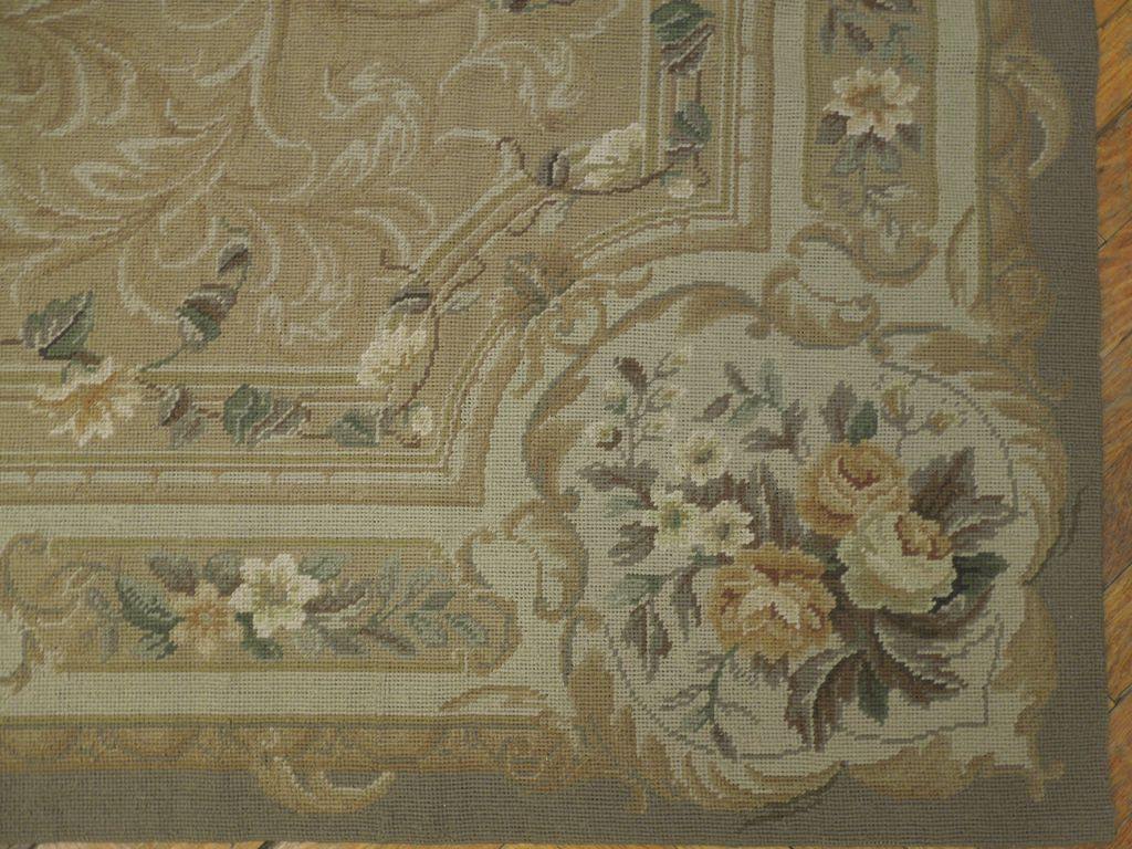 6x9 Needlepoint Flat Weave Rug - China - bestrugplace