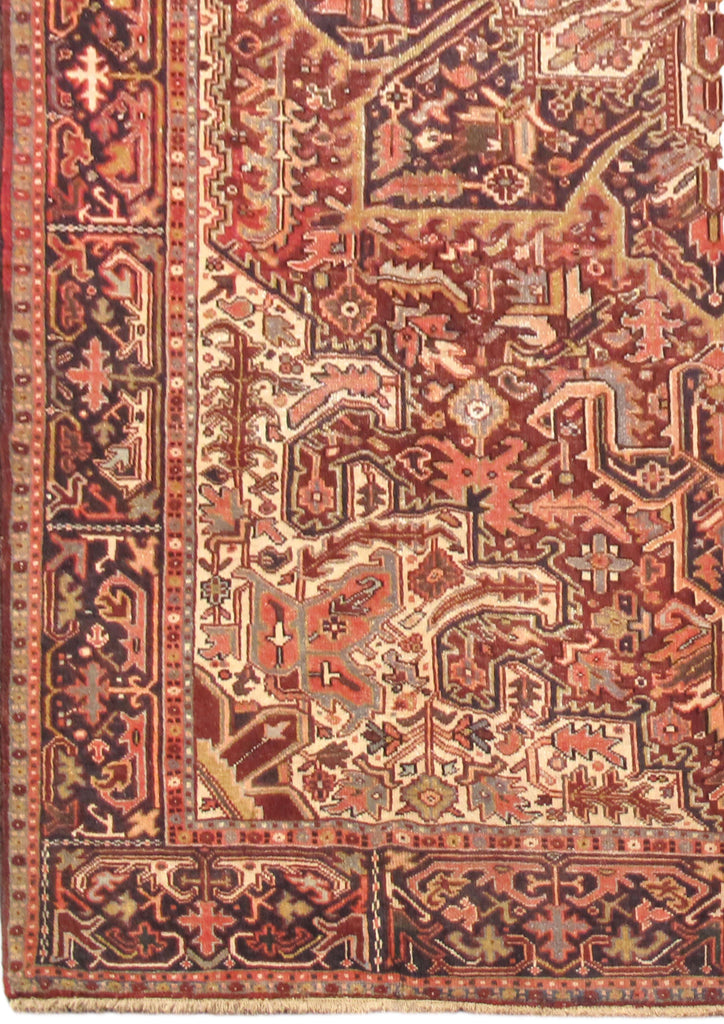 Luxurious 9x11 Authentic Hand-knotted Persian Heriz Rug - Iran - bestrugplace