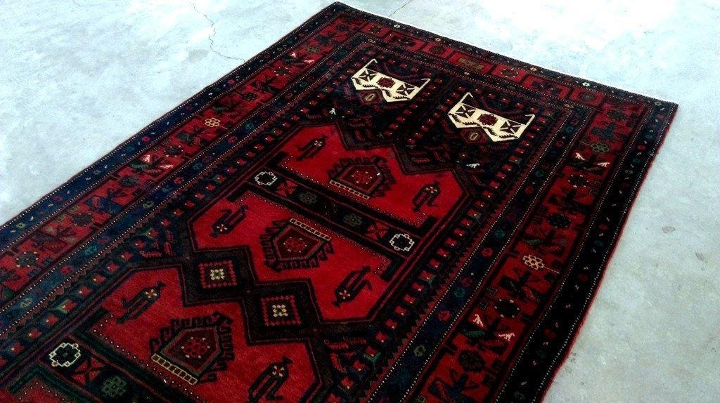5x10 Authentic Hand Knotted Persian Hamadan Rug - Iran - bestrugplace