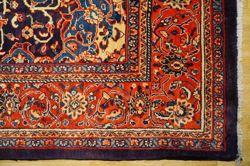 9x13 Authentic Hand Knotted Semi-Antique Persian Mahal Rug - Iran - bestrugplace