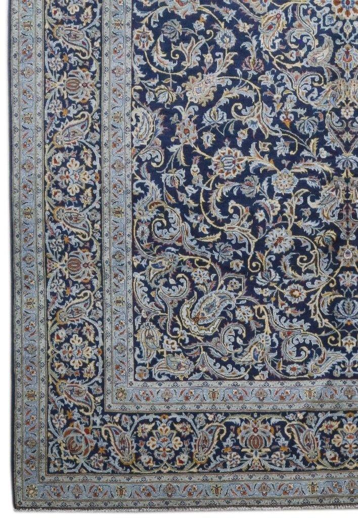 9x13 Authentic Hand-knotted Persian Signed Kashan Rug - Iran - bestrugplace