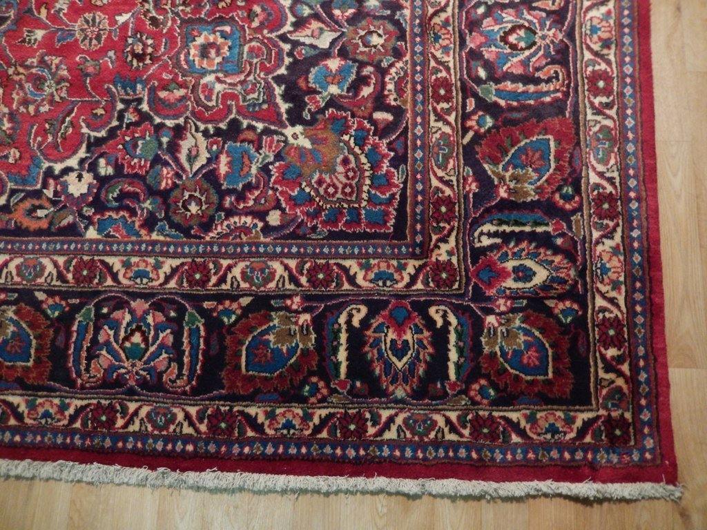 9x13 Authentic Hand Knotted Semi-Antique Persian Tabriz Rug - Iran - bestrugplace