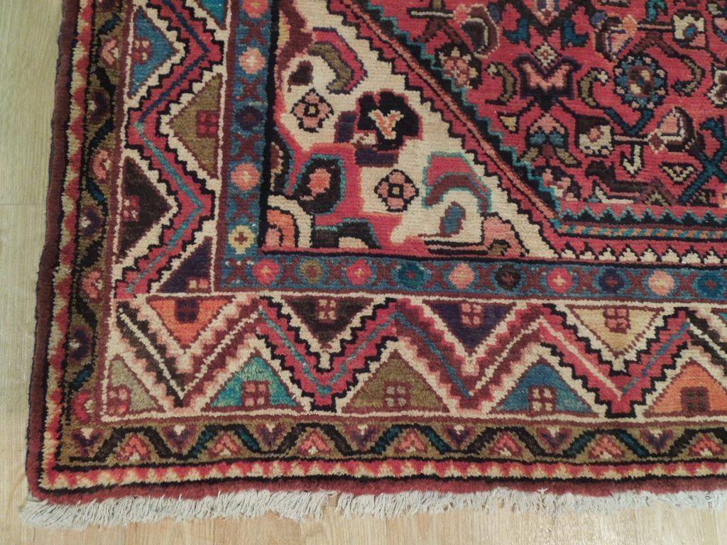 5x11 Authentic Hand Knotted Semi-Antique Persian Herati Runner - Iran - bestrugplace