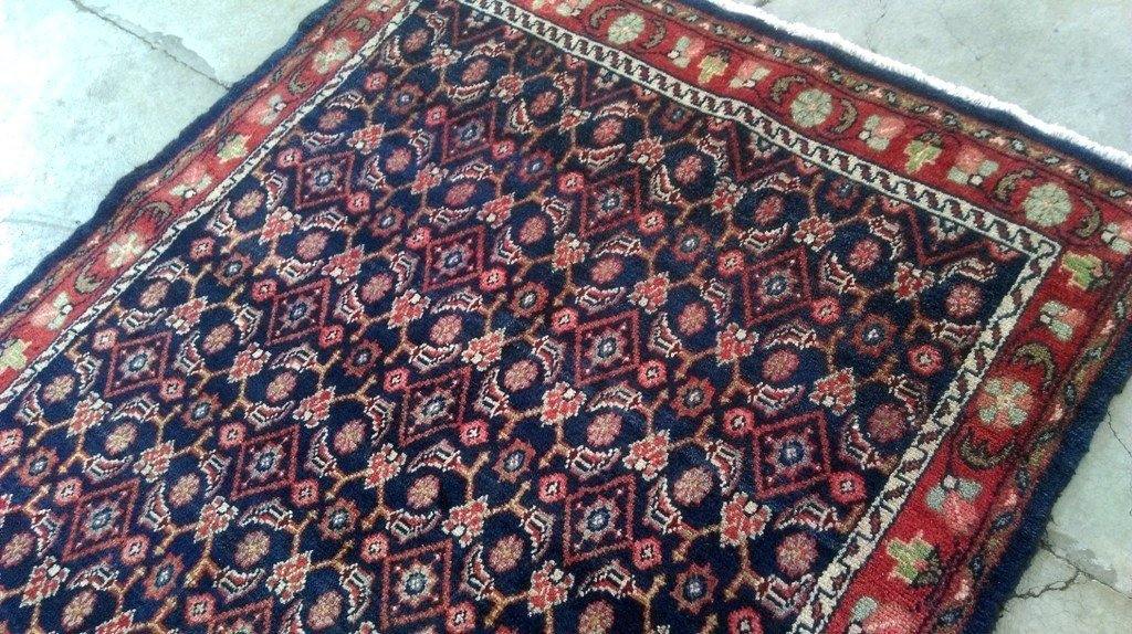 5x11 Authentic Hand Knotted Persian Hamadan Rug - Iran - bestrugplace