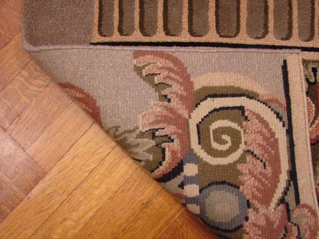 3' x 9' Green Tibet/Nepalese Runner Rug 6653