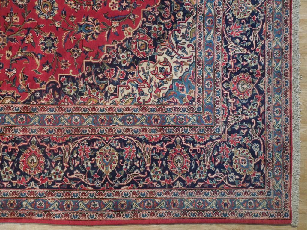 9x12 Authentic Handmade Kashan Persian Rug - Iran - bestrugplace