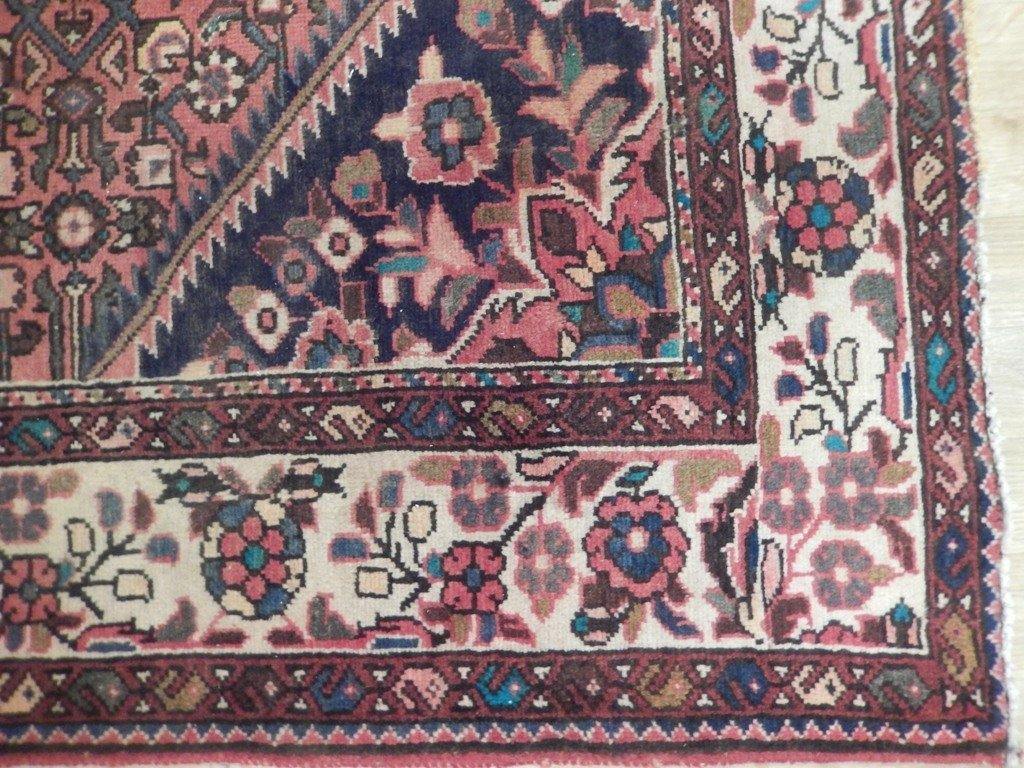 5x11 Authentic Hand Knotted Semi-Antique Persian Herati Runner - Iran - bestrugplace