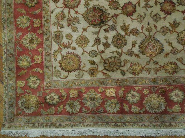 Fascinating 6x9 Authentic Handmade Wool&Silk Rug - India - bestrugplace