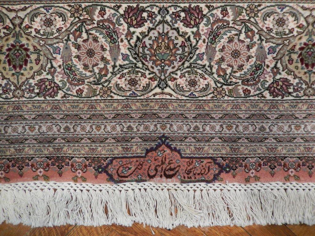 8x11 Authentic Handmade Signed Persian Tabriz Mahi Rug - Iran - bestrugplace
