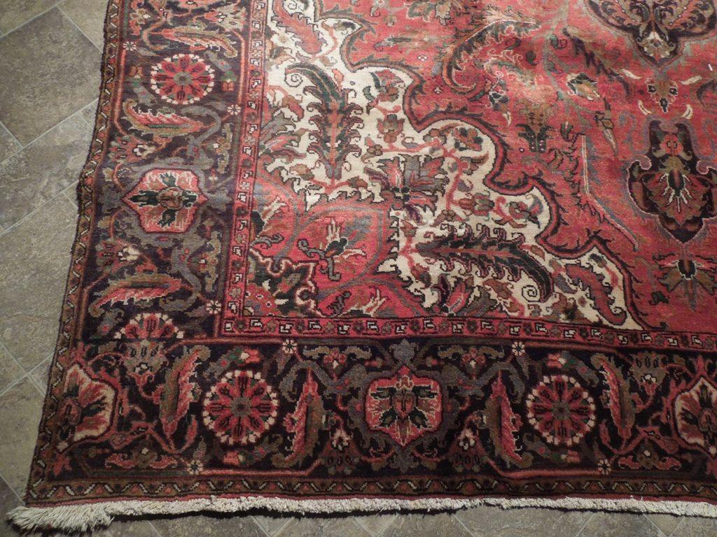 9x12 Authentic Hand Knotted Semi-Antique Persian Heriz Rug - Iran - bestrugplace