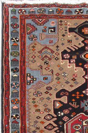 Luxurious 3x5 Authentic Hand-knotted Persian Hamadan Rug - Iran - bestrugplace