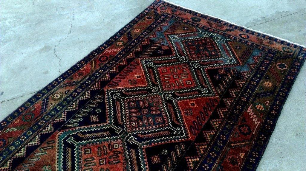 5x10 Authentic Hand Knotted Persian Hamadan Rug - Iran - bestrugplace