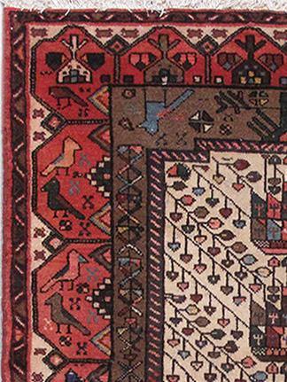 Luxurious 4x5 Authentic Hand-knotted Persian Hamadan Rug - Iran - bestrugplace