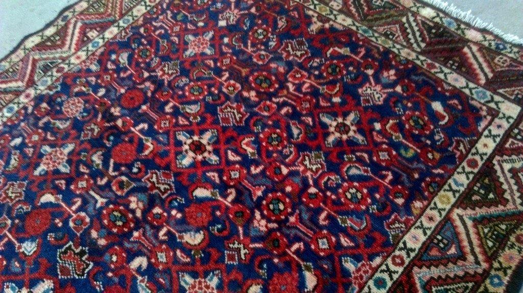 5x11 Authentic Hand Knotted Persian Hamadan Rug - Iran - bestrugplace