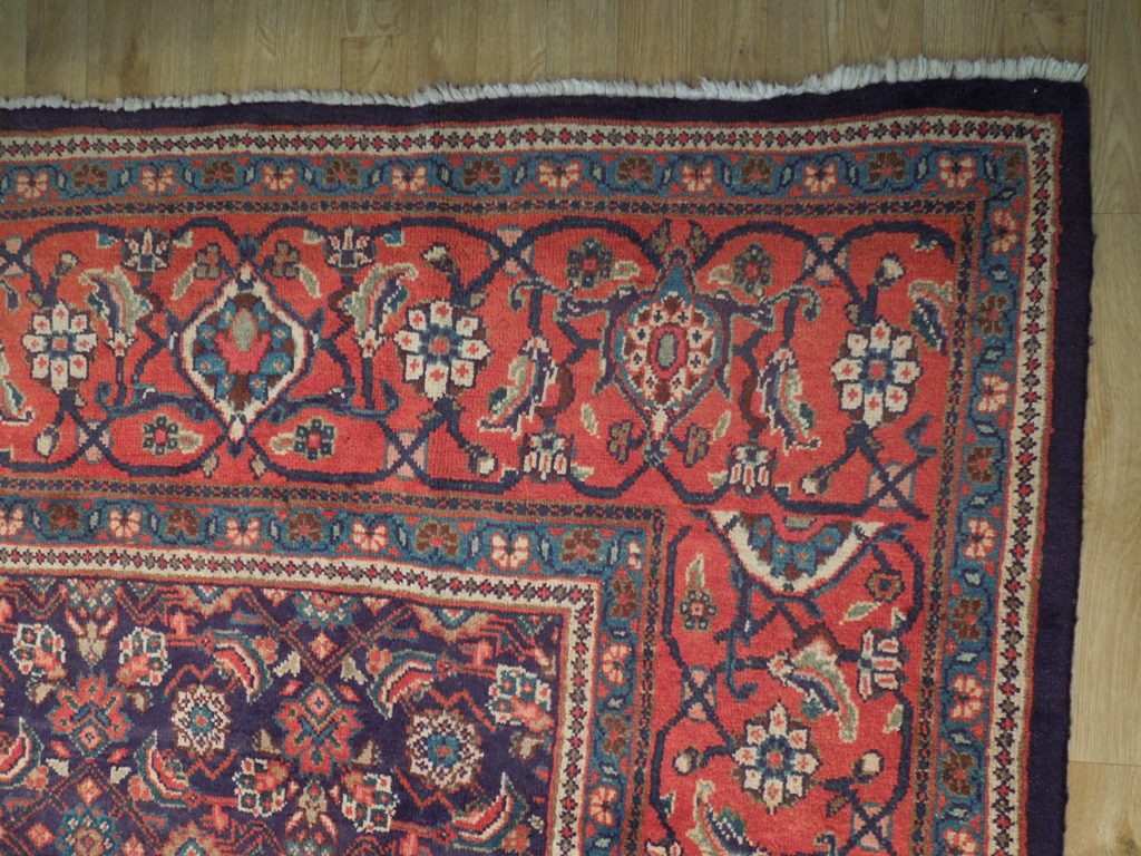 9.6 x 12.8 Semi Antique Persian Tabriz Herati Rug 74860