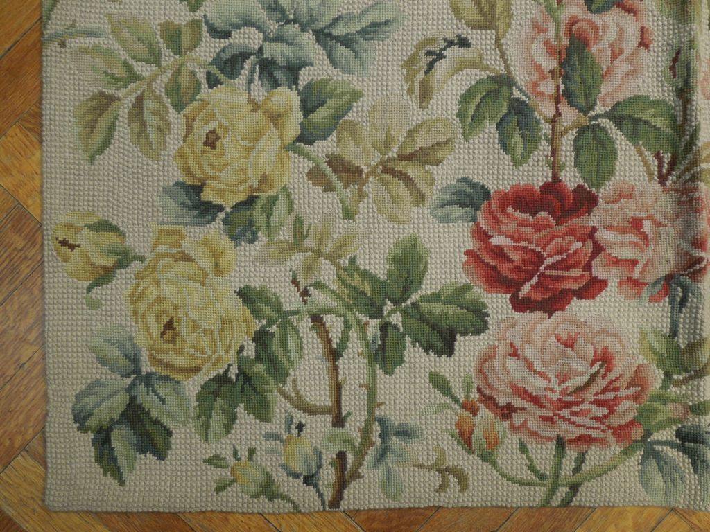 9x12 Double Knot Needlepoint Flat Weave Rug - China - bestrugplace