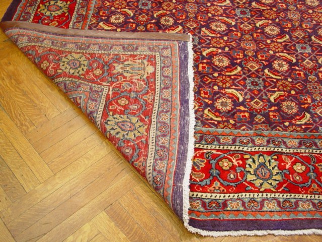 10' x 13' Semi Antique Persian Mahal Rug  NAVY BLUE 1308