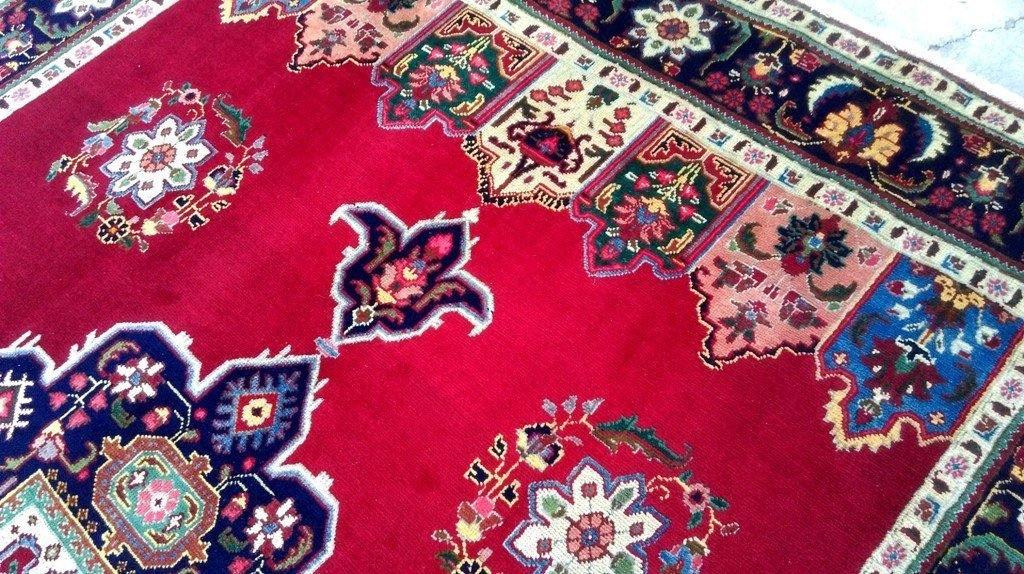 7x10 Authentic Hand Knotted Persian Tabriz Rug - Iran - bestrugplace