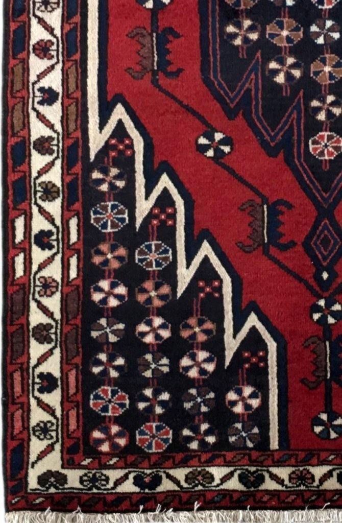 4x5 Authentic Hand-knotted Persian Hamadan Rug - Iran - bestrugplace