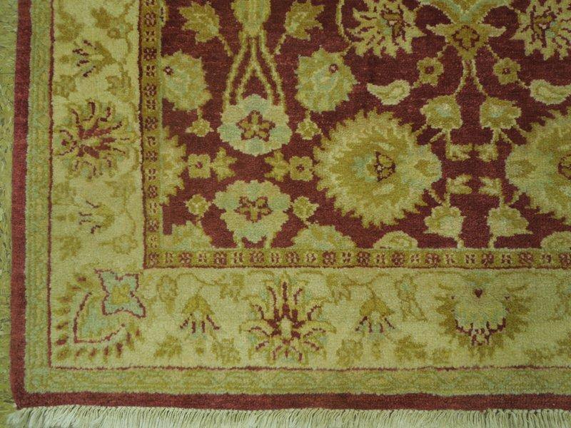 Fascinating 4x6 Authentic Handmade Vegetable Dyed Rug - India - bestrugplace