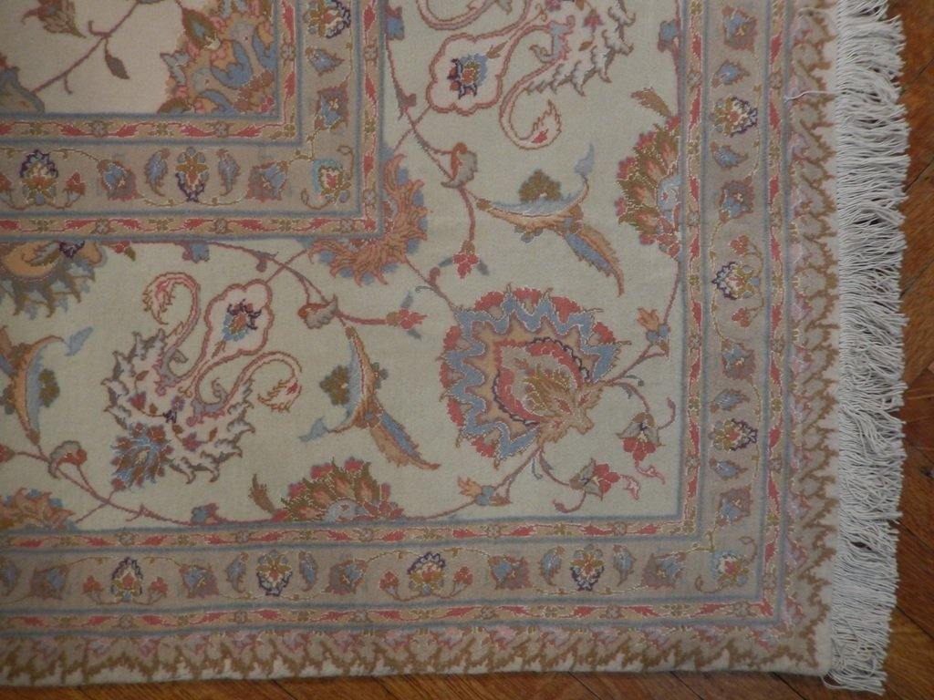 10x13 Authentic Handmade High End Wool & Silk Persian Tabriz Rug - Iran - bestrugplace