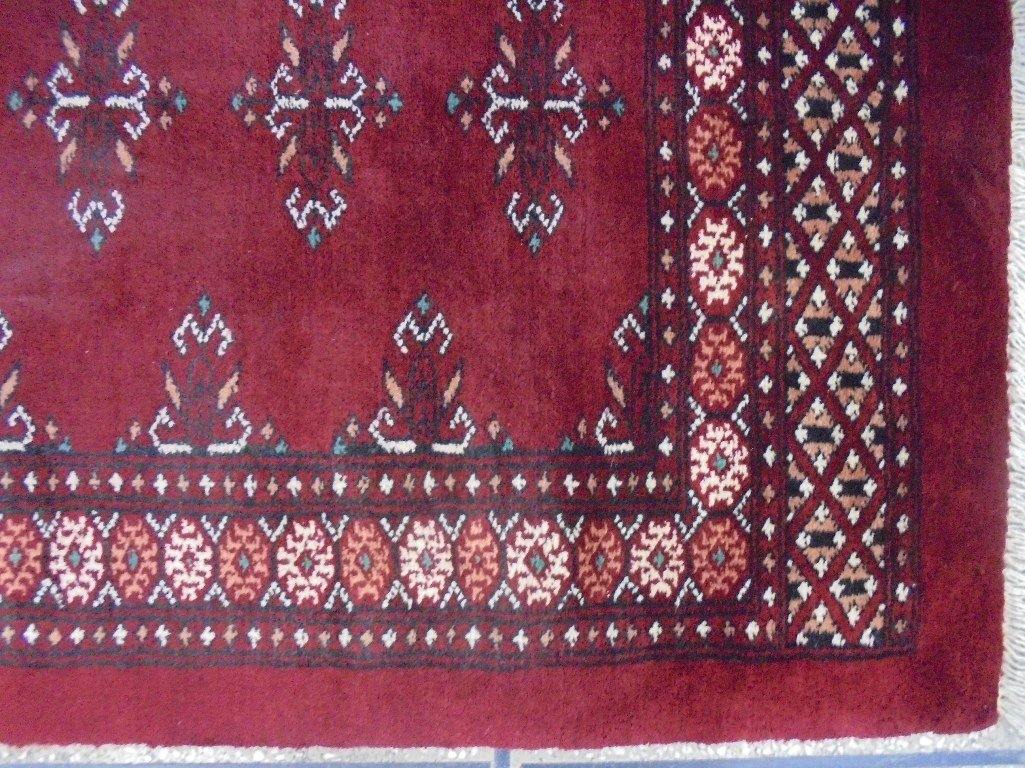 4' x 3' Red Mori Bokhara Rug 75564