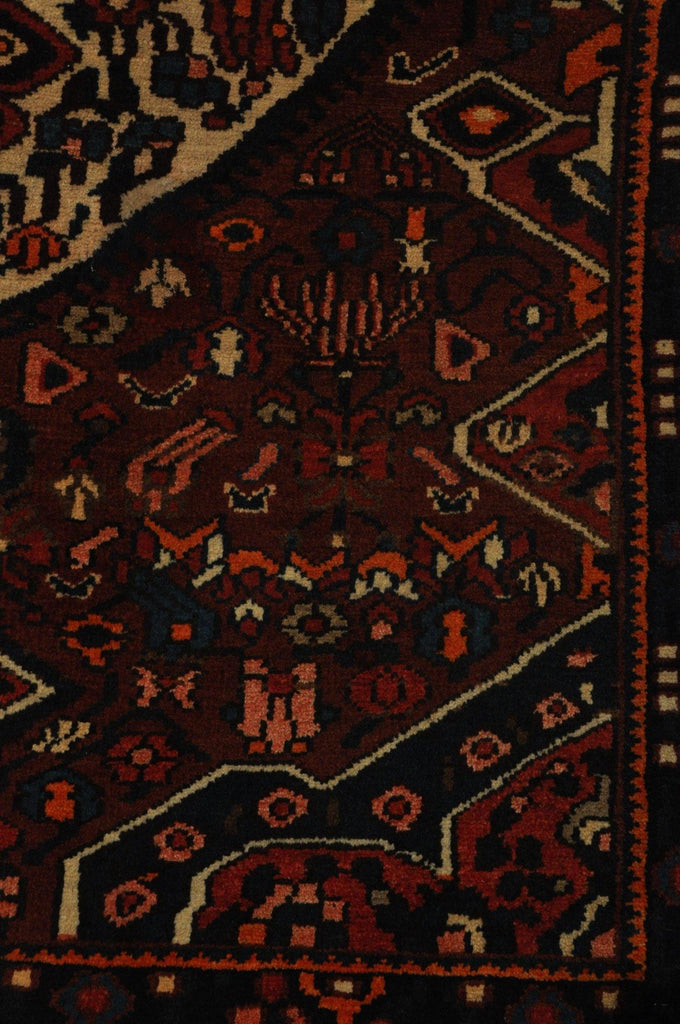 4' x 9' Beige Semi-Antique-Persian-Hamadan-Rug.jpg