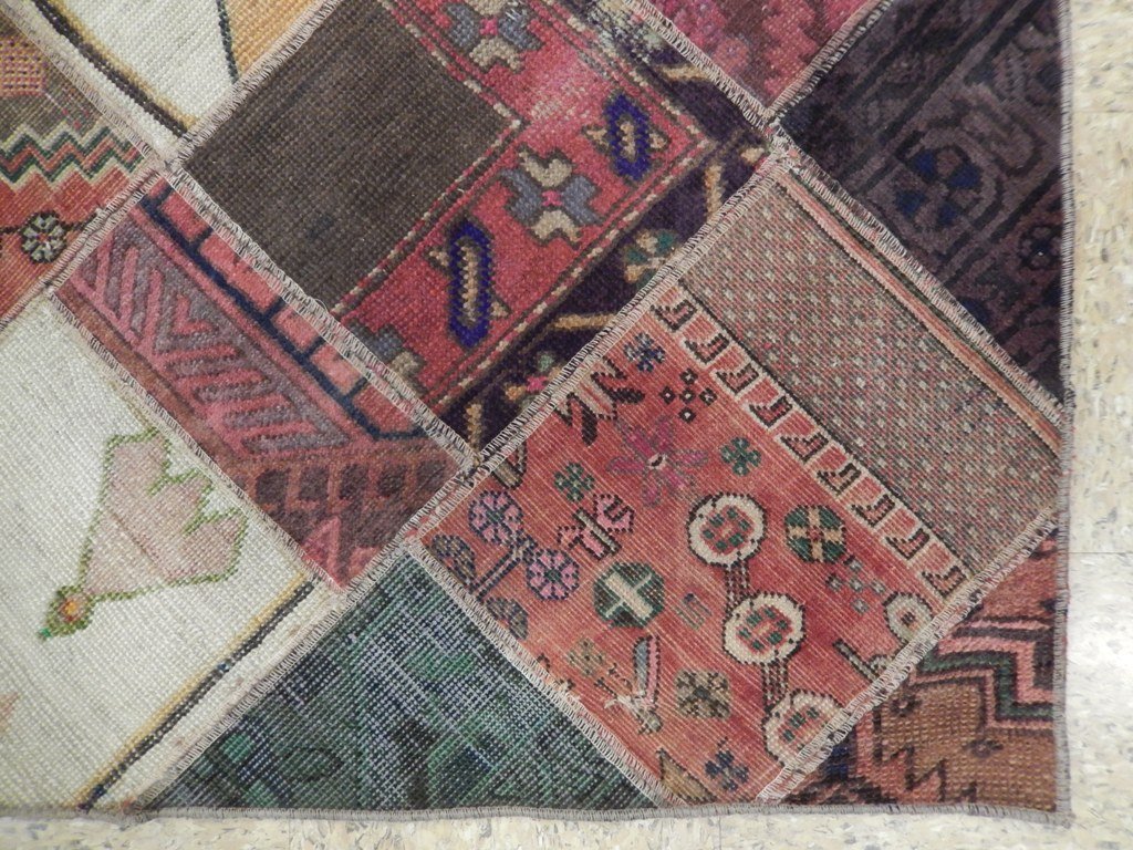 4.8 x 8.6 Multi Color Antique Persian Patchwork Rug 22172