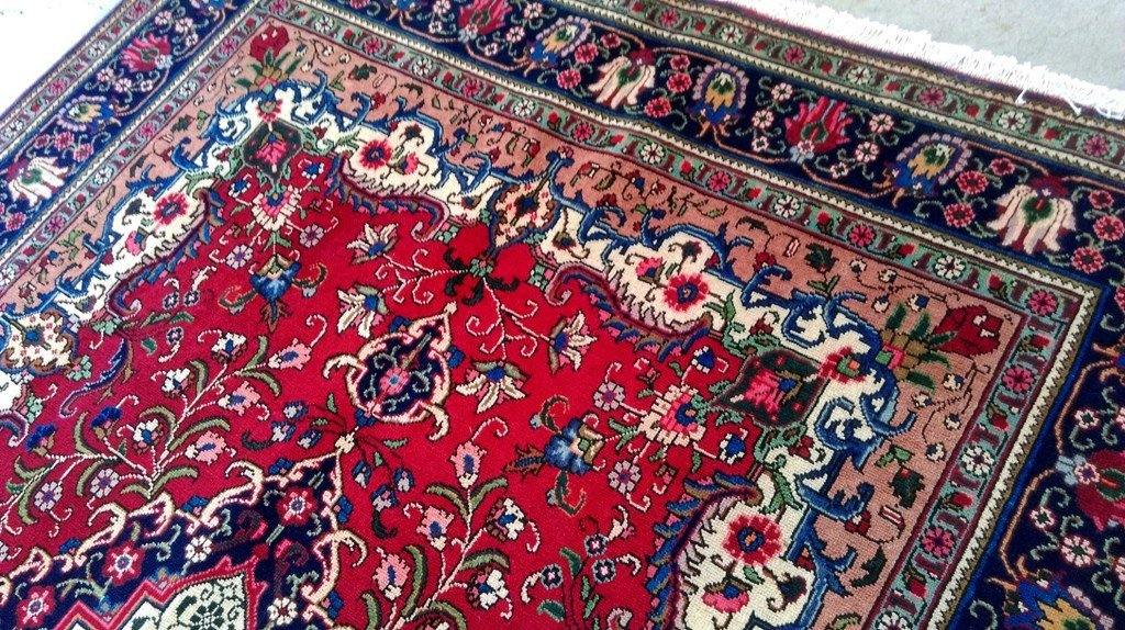 7x10 Authentic Hand Knotted Persian Tabriz Rug - Iran - bestrugplace