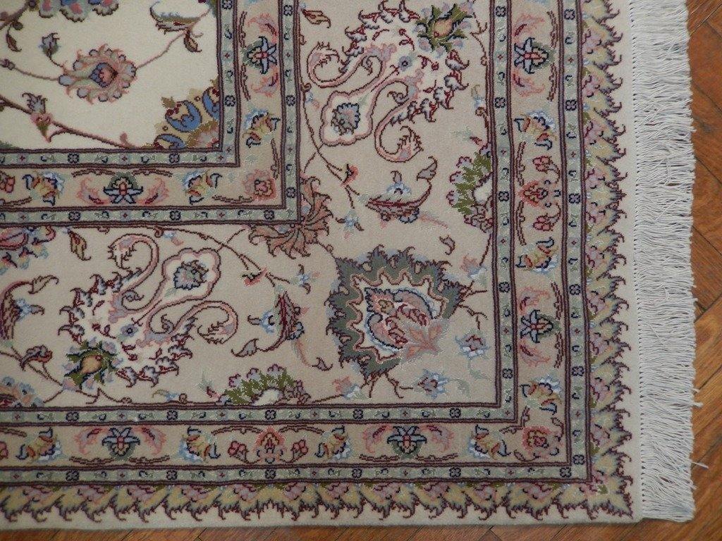 8x12 Authentic Handmade High End Wool & Silk Persian Tabriz Rug - Iran - bestrugplace