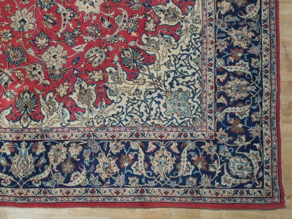 10x16 Authentic Handmade Persian Isfahan Rug - Iran - bestrugplace
