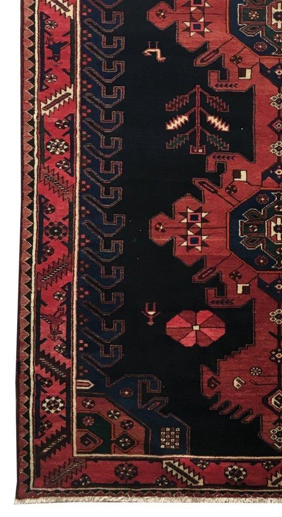 5x10 Authentic Hand-knotted Persian Hamadan Rug - Iran - bestrugplace