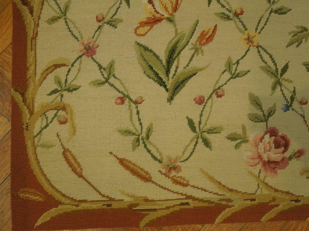 5x7 Needlepoint Flat Weave Rug - China - bestrugplace