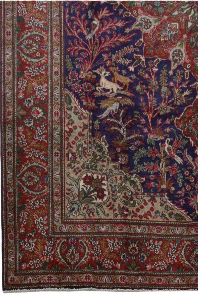 8x12 Authentic Hand-knotted Persian Signed Tabriz Rug - Iran - bestrugplace