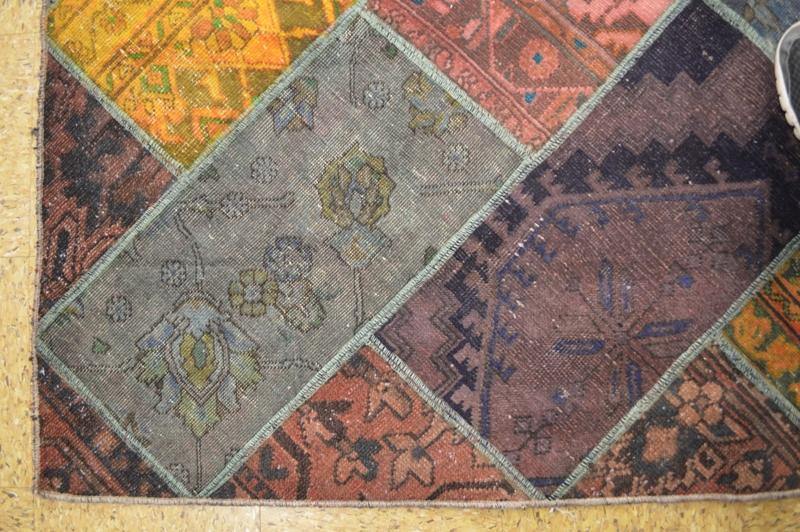 6x9 Authentic Handmade Persian Patchwork Rug - Iran - bestrugplace