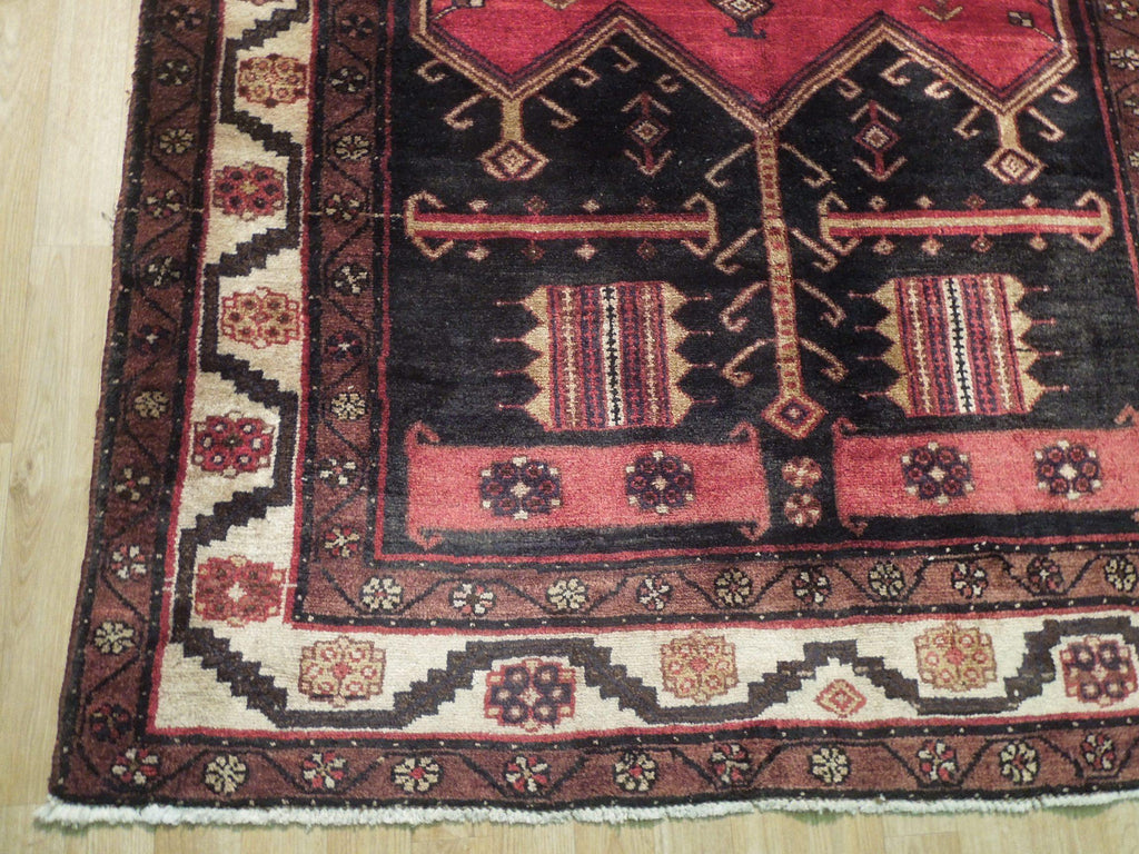 5x9 Authentic Hand-Knotted Semi-Antique Persian Afshar Runner - Iran - bestrugplace